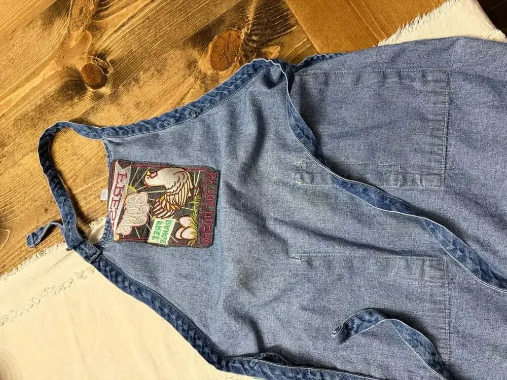 Fresh Eggs Free Range Denim Apron Kitchen